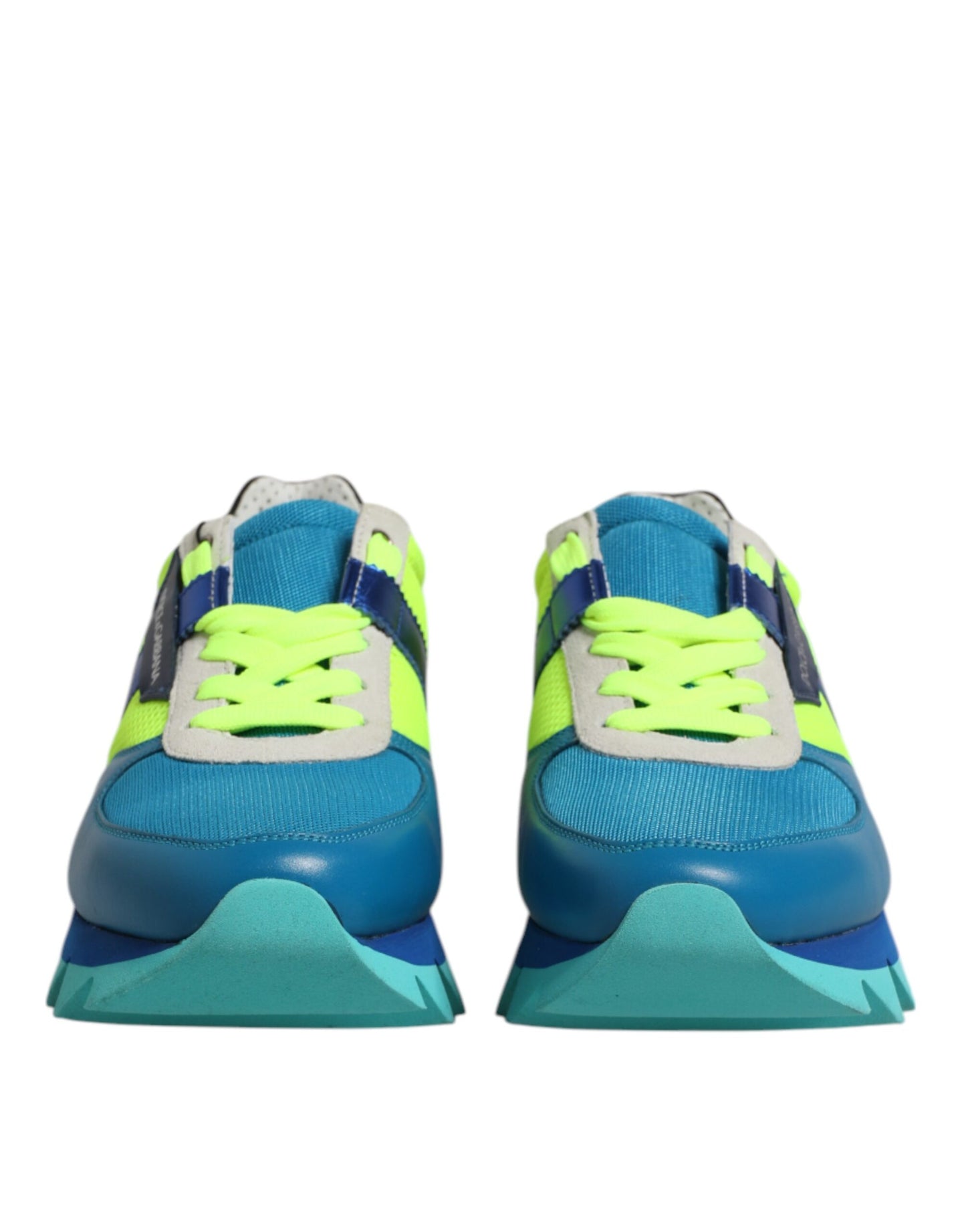 Dolce & Gabbana Multicolor Leather Low Top Men Sneakers Shoes by Dolce & Gabbana