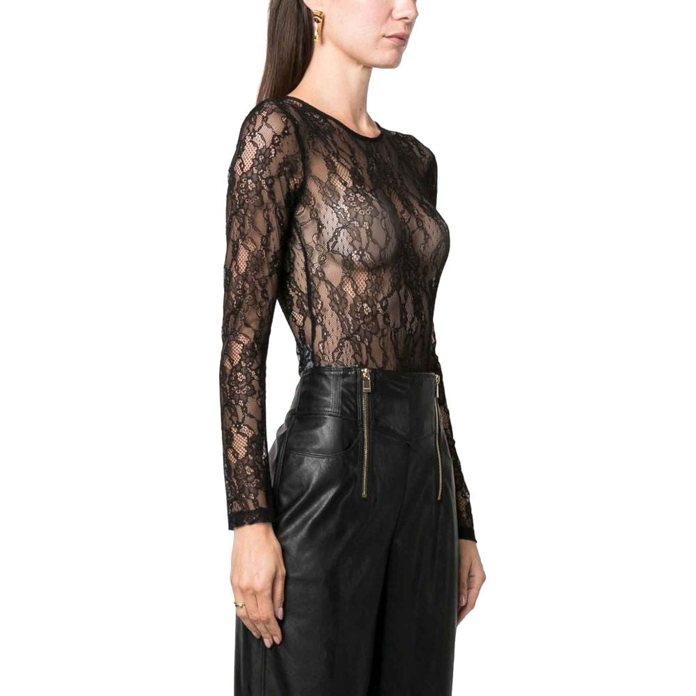 PINKO Black Nylon Tops & T-Shirt by PINKO