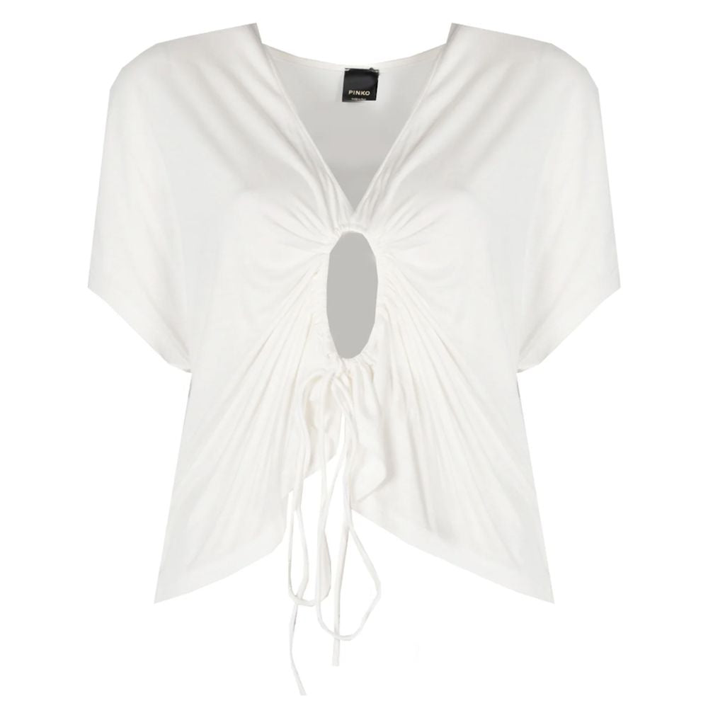 PINKO White Viscose Tops & T-Shirt by PINKO