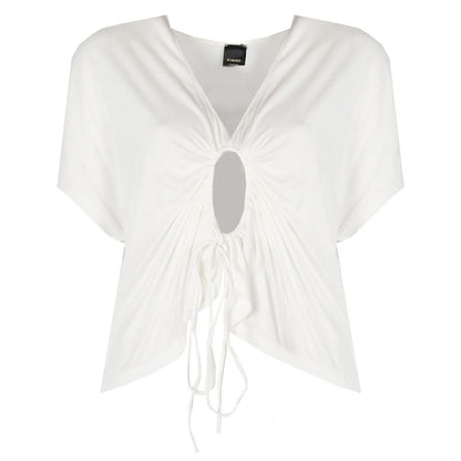 PINKO White Viscose Tops & T-Shirt by PINKO