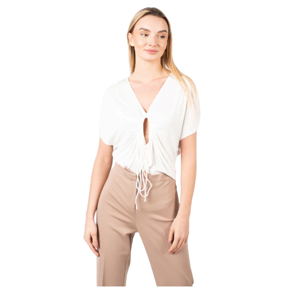 PINKO White Viscose Tops & T-Shirt by PINKO