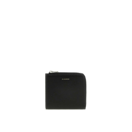 Portefeuille en cuir nappa avec logo Jil Sander