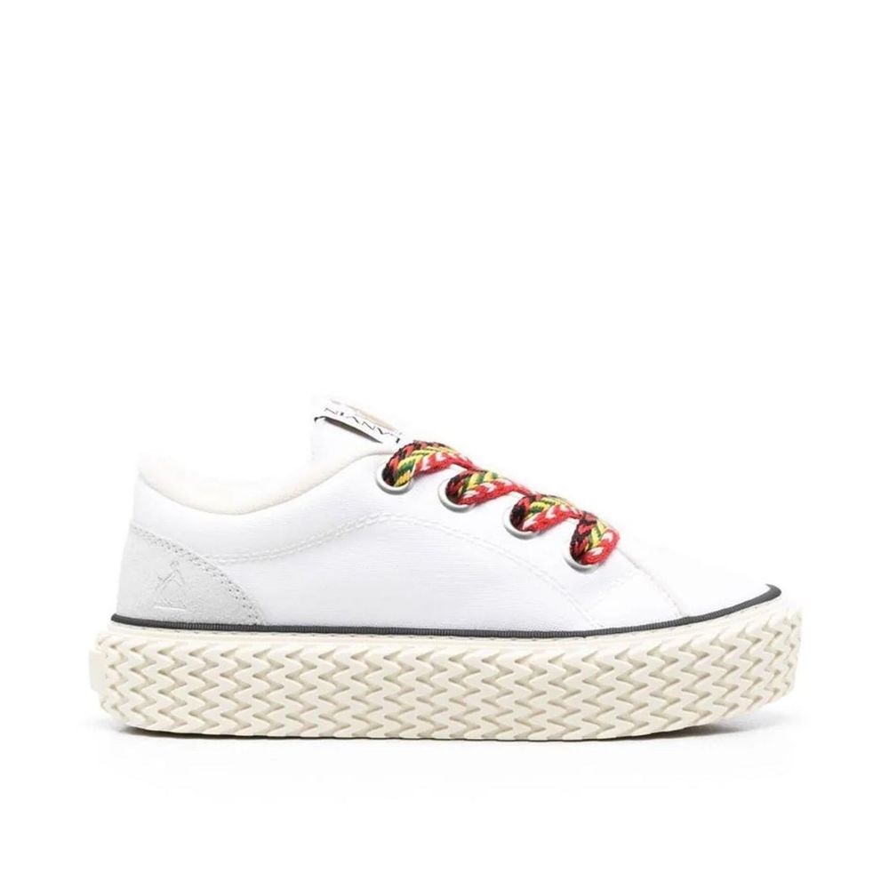 Lanvin Cotton Lace-Up Sneakers by Lanvin