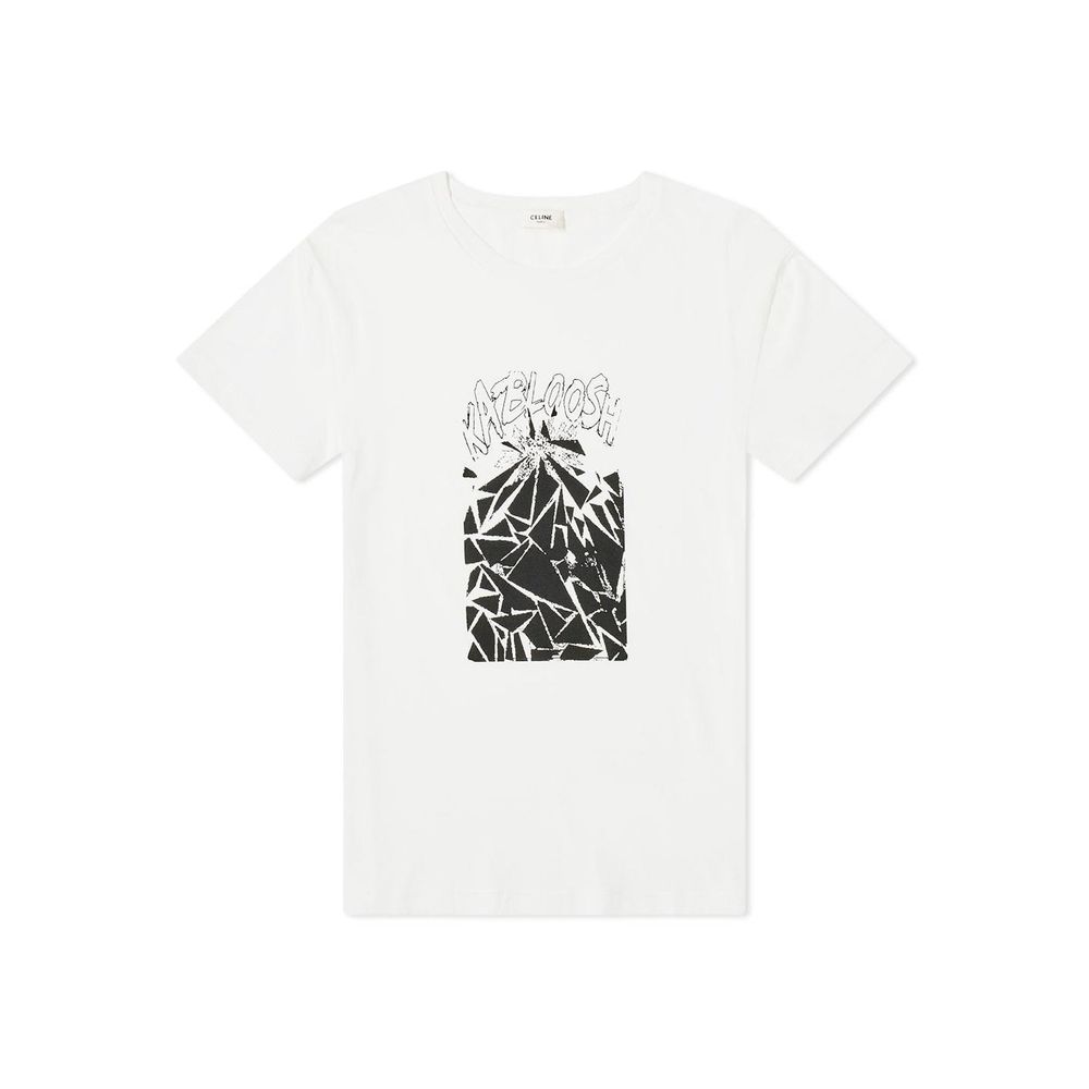 T-shirt en coton imprimé Céline