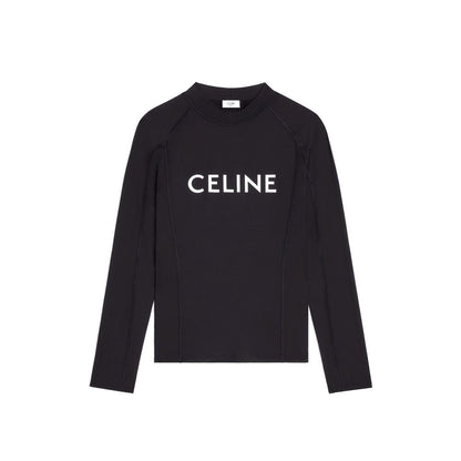 T-shirt en jersey extensible avec logo surf Céline