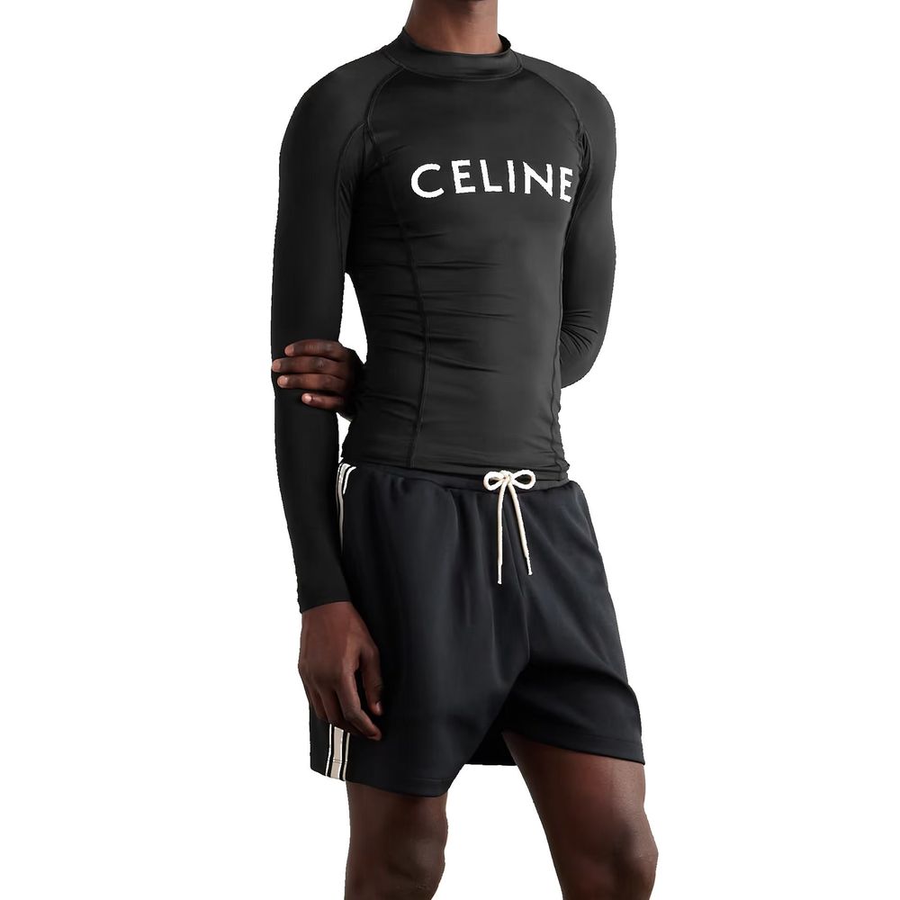 T-shirt en jersey extensible avec logo surf Céline