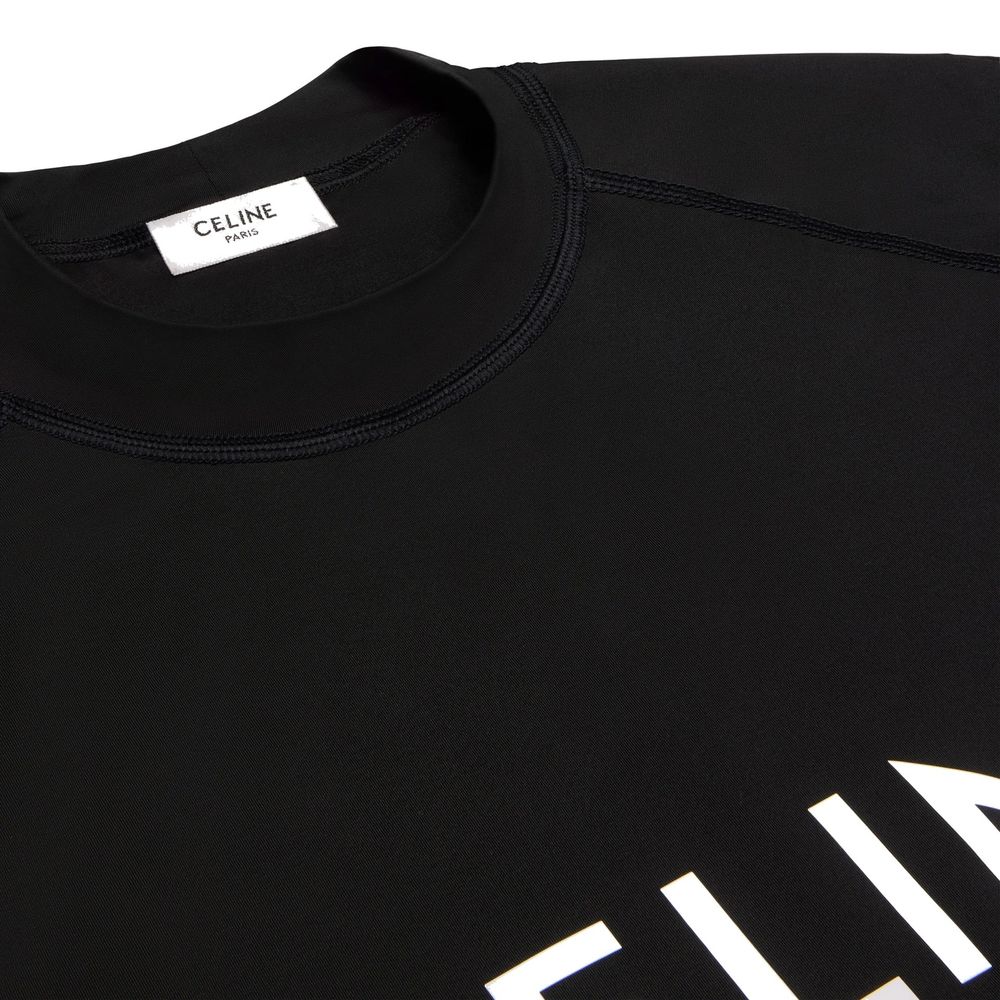 T-shirt en jersey extensible avec logo surf Céline