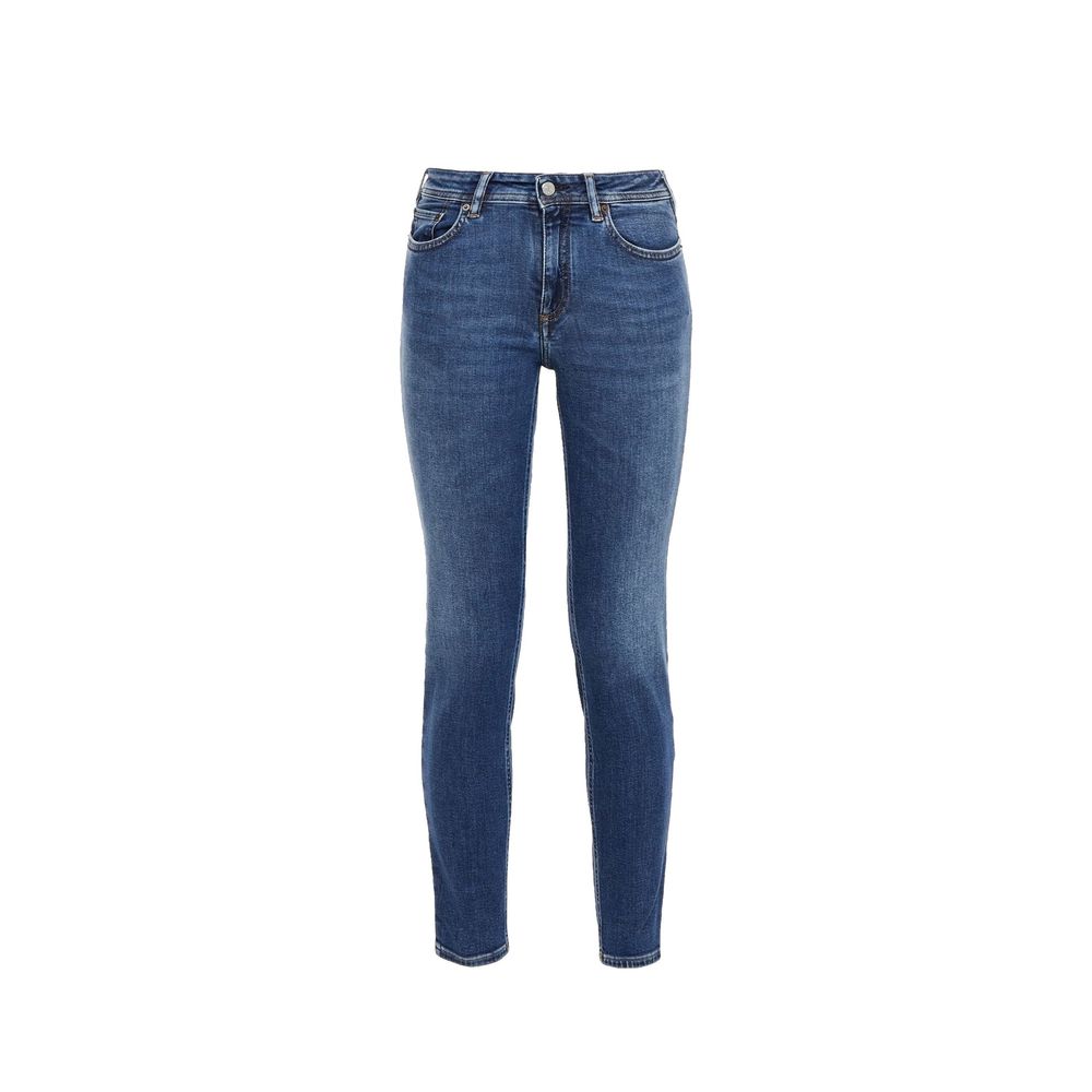 Acne Studios Blå Konst Climb Jean en denim de coton bleu moyen