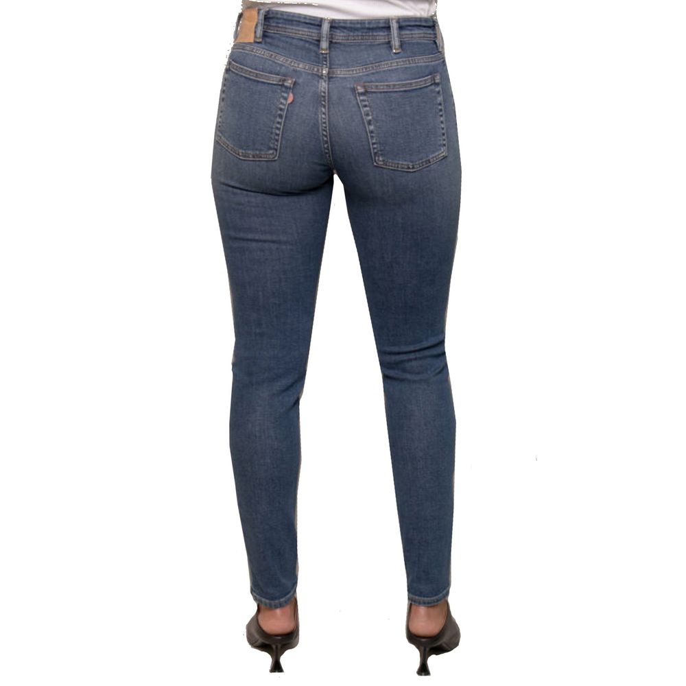 Acne Studios Blå Konst Climb Jean en denim de coton bleu moyen