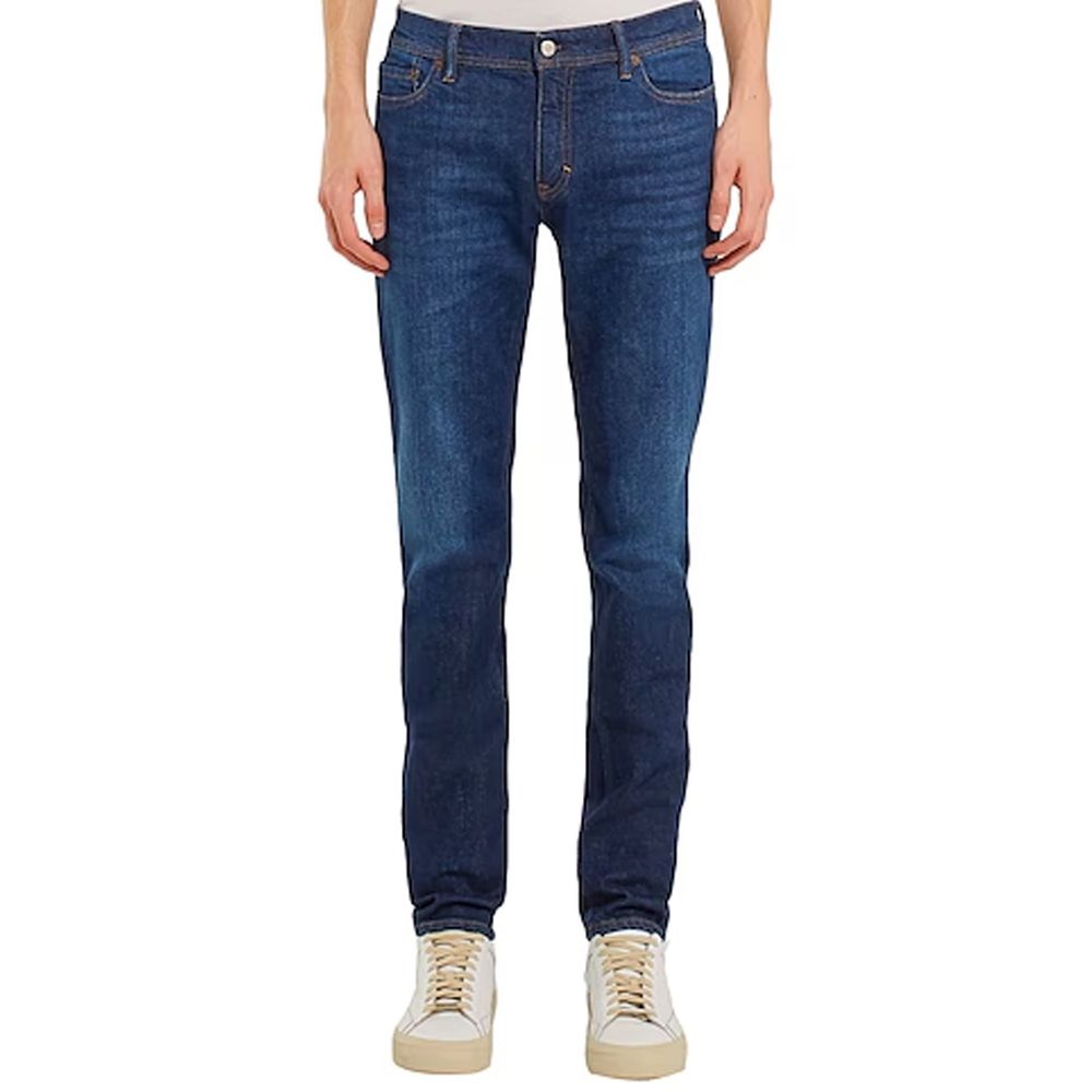 Jean Acne Studios River en coton bleu foncé