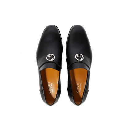 Mocassins en cuir Gucci à GG entrelacés