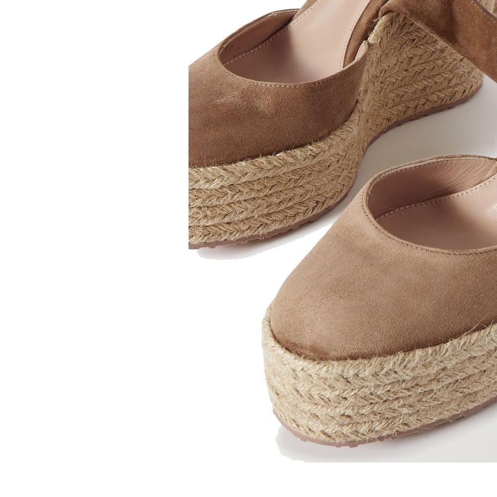 Gianvito Rossi Suede Wedge Espadrilles by Gianvito Rossi