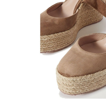 Gianvito Rossi Suede Wedge Espadrilles by Gianvito Rossi