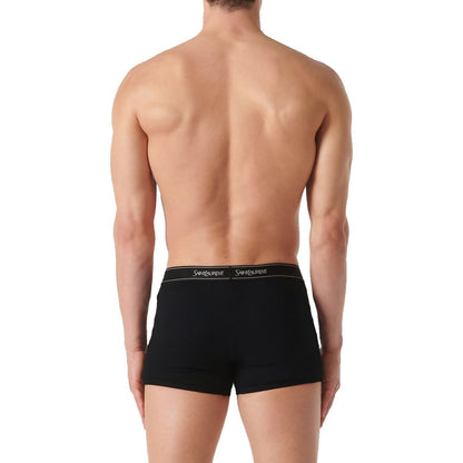 Boxer en jersey de coton avec logo Saint Laurent