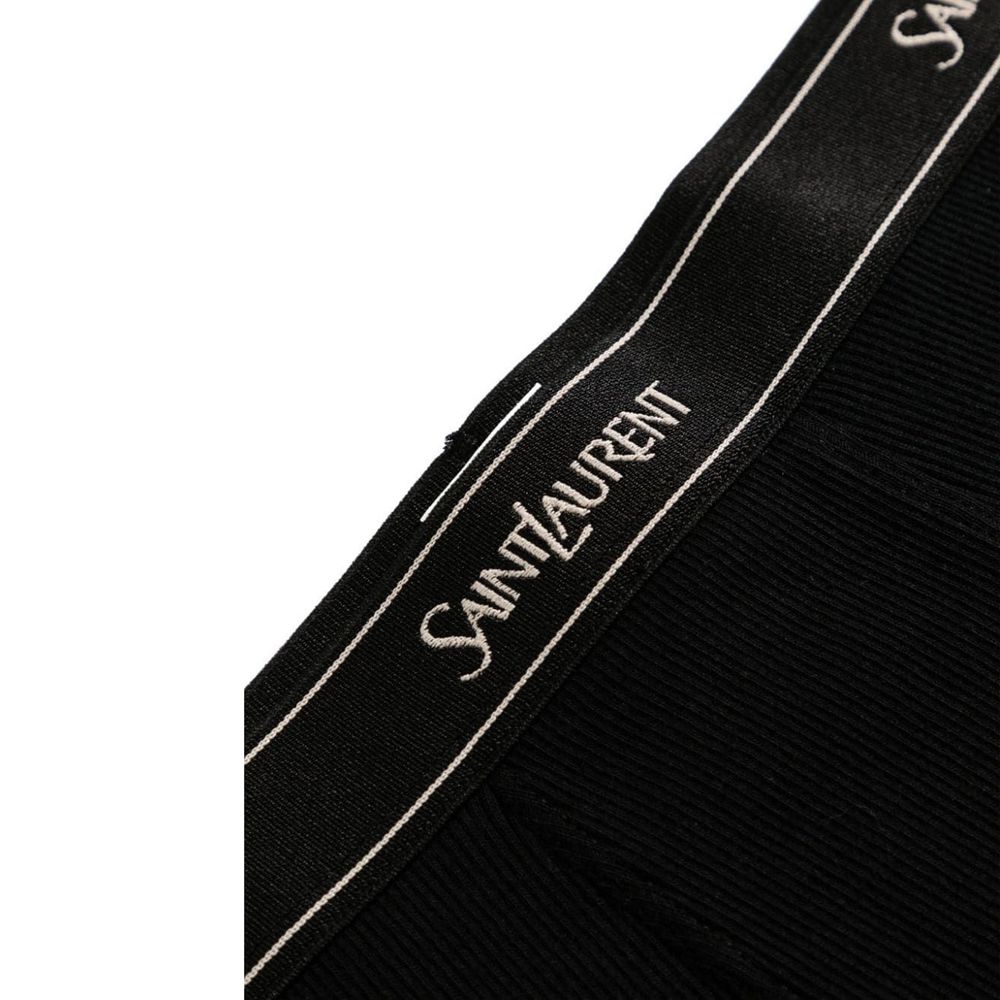 Boxer en jersey de coton avec logo Saint Laurent