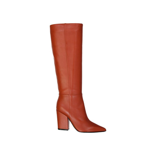 Sergio Rossi Leather Heel Boots by Sergio Rossi