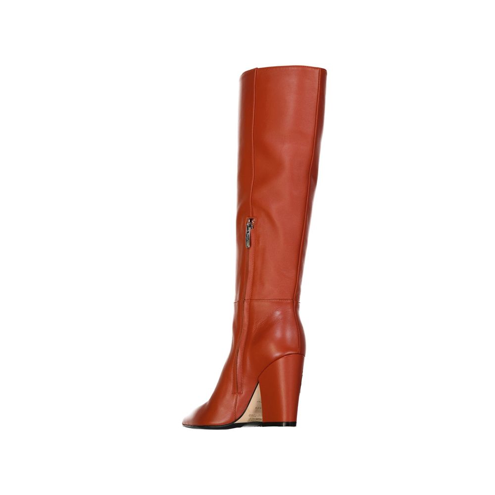 Sergio Rossi Leather Heel Boots by Sergio Rossi