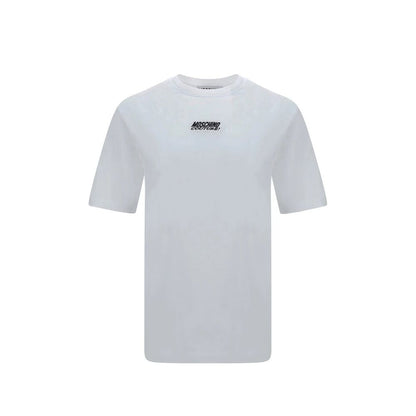 T-shirt brodé avec logo Moschino