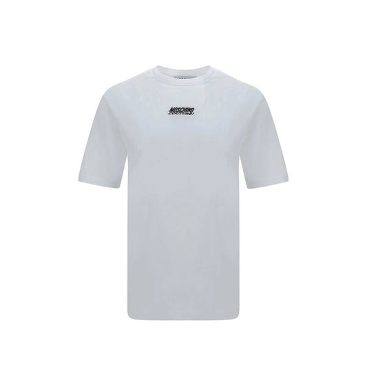 T-shirt brodé avec logo Moschino