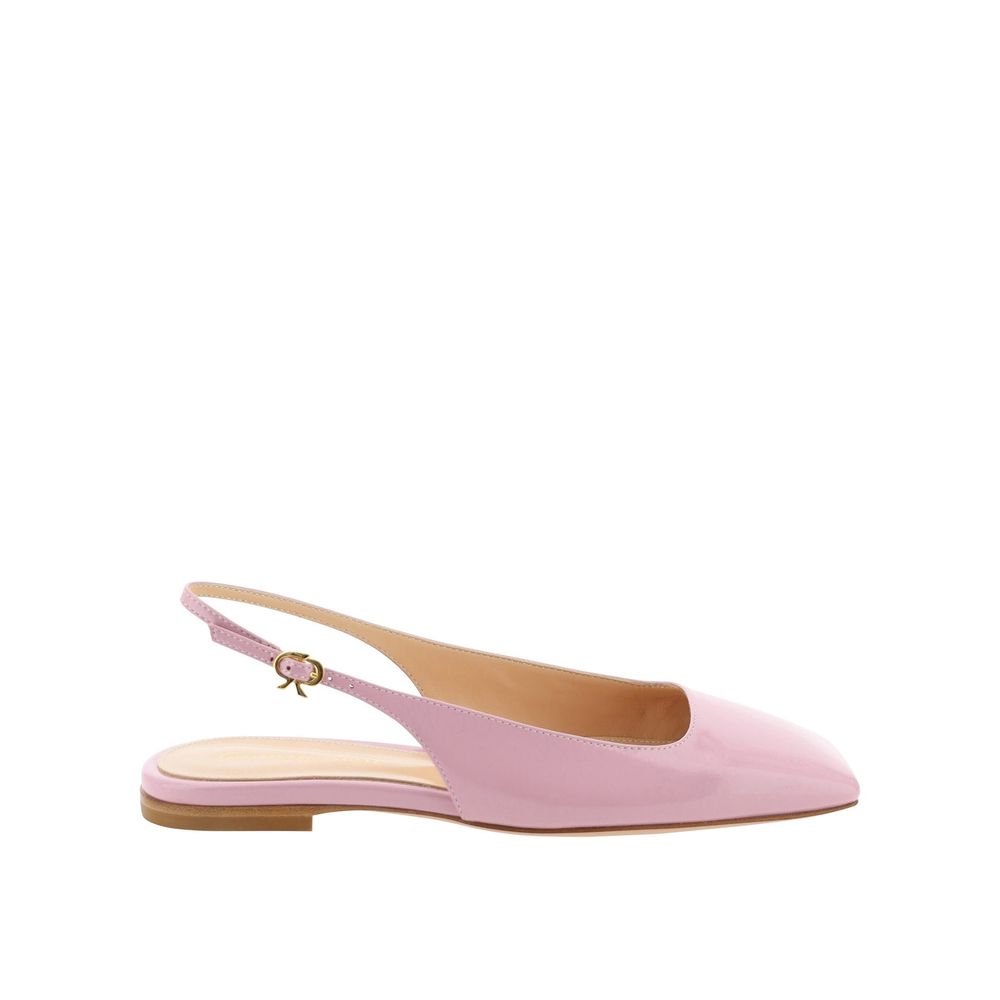 Gianvito Rossi Leather Flat Sandals by Gianvito Rossi