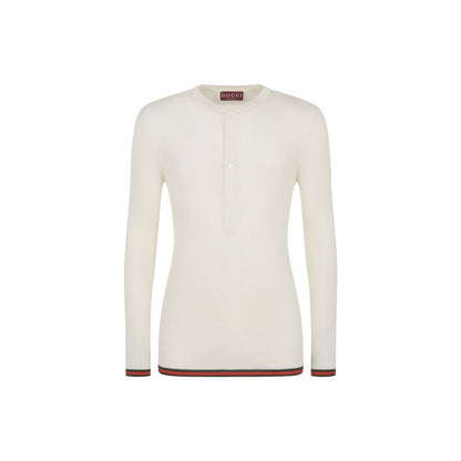 T-shirt en soie côtelée Gucci