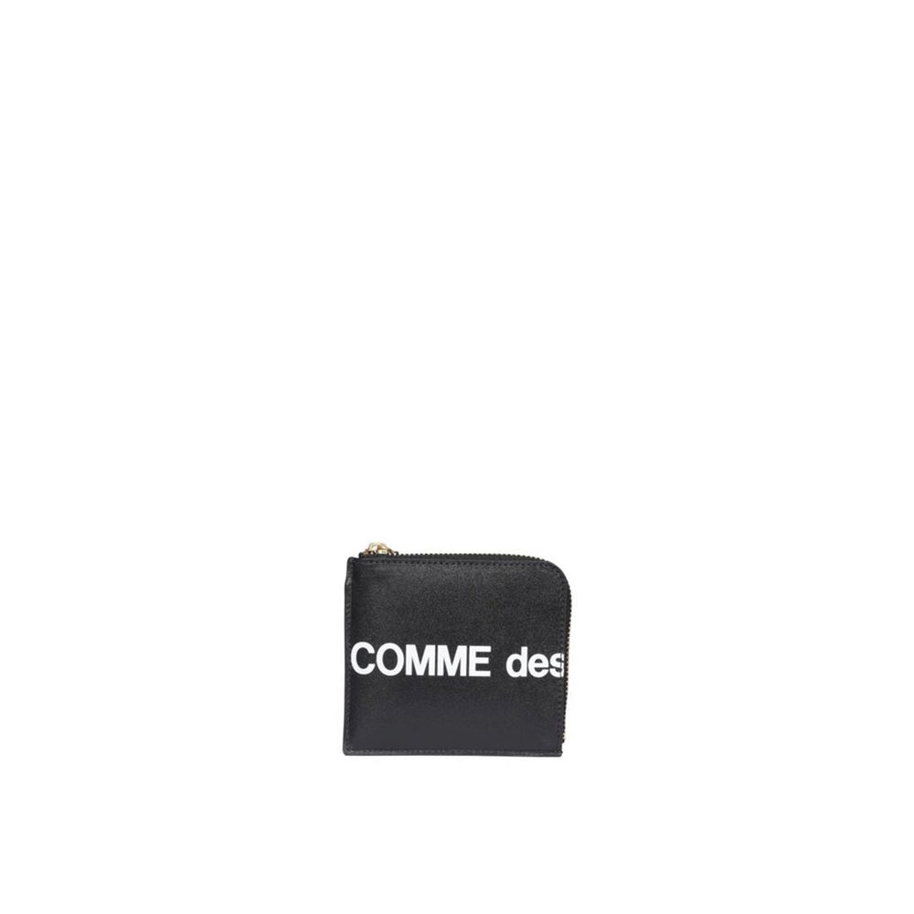 Portefeuille en cuir à logo Comme Des Garçons