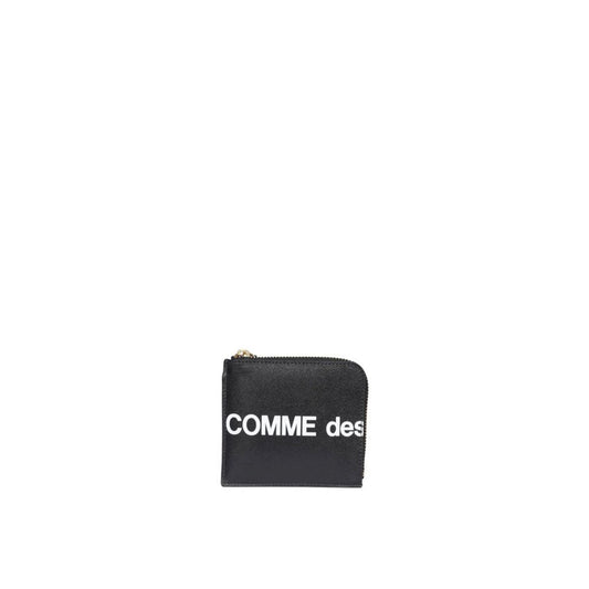 Portefeuille en cuir à logo Comme Des Garçons