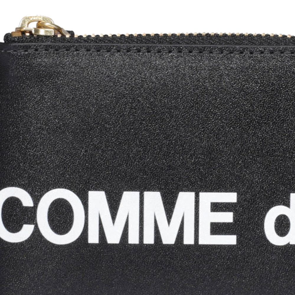 Portefeuille en cuir à logo Comme Des Garçons