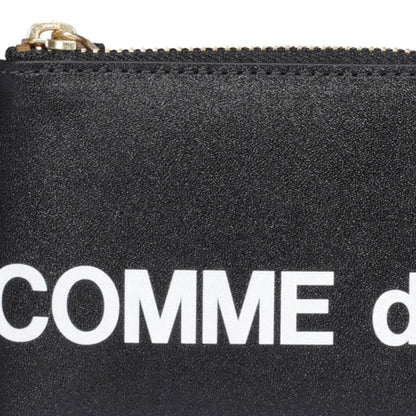Portefeuille en cuir à logo Comme Des Garçons