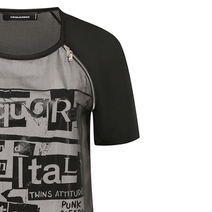 Mini-robe en soie imprimée Dsquared²