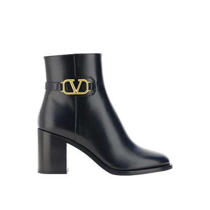 Valentino Garavani VLogo Leather Ankle Boots by Valentino Garavani