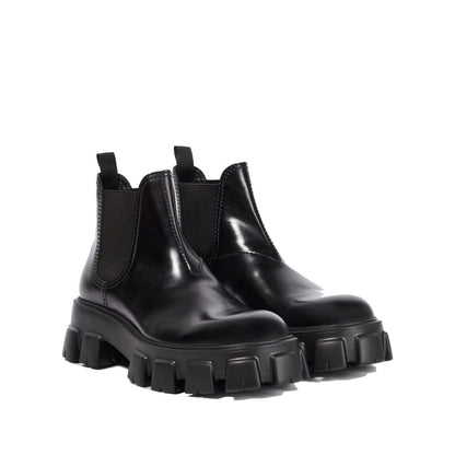 Bottines en cuir Prada Monolith