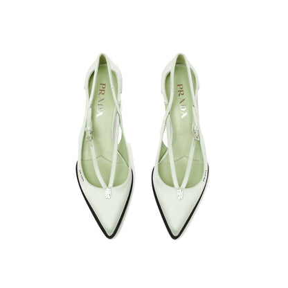 Escarpins Prada en satin découpé