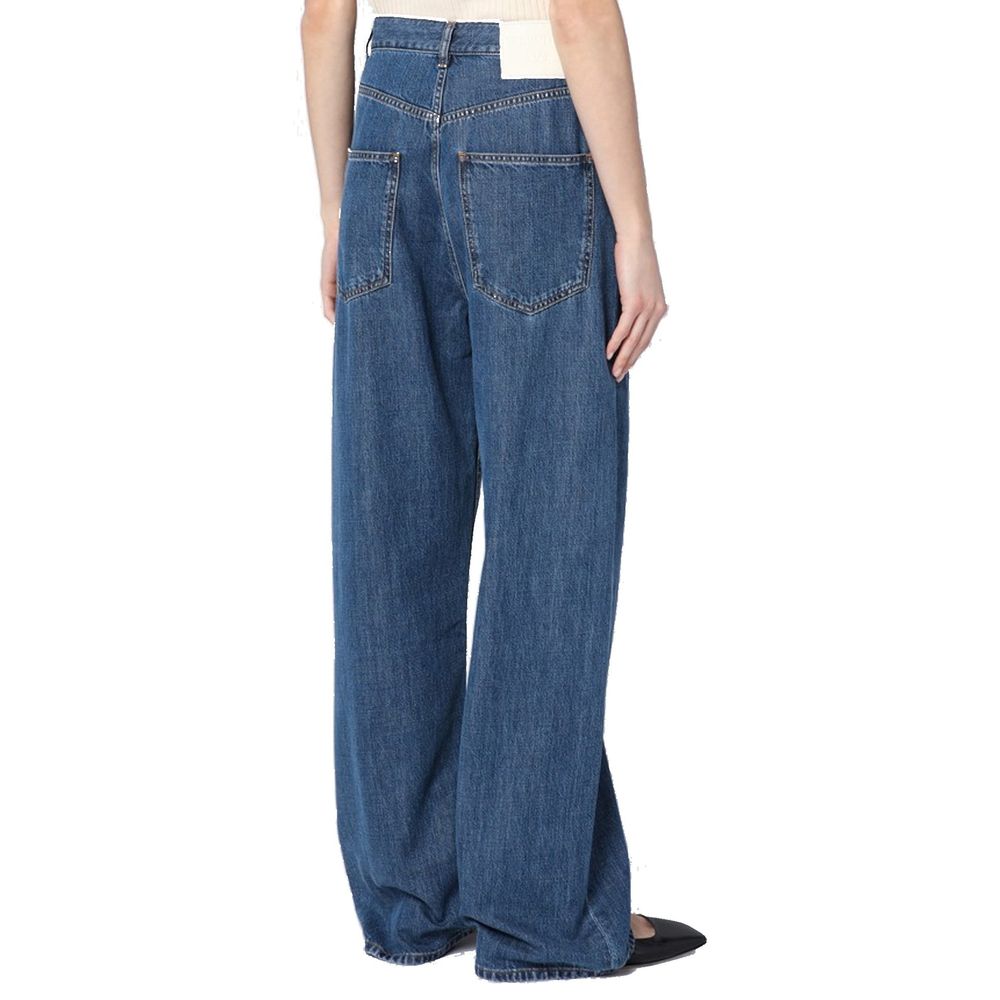 Jean large en denim Valentino