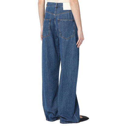 Jean large en denim Valentino