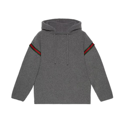 Sweat-shirt zippé en laine Gucci