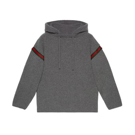 Sweat-shirt zippé en laine Gucci