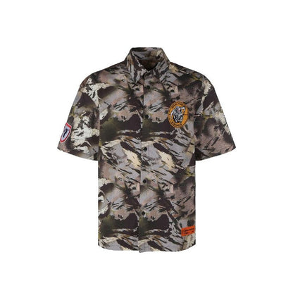 Heron Preston Camouflage Popline Shirt by Heron Preston