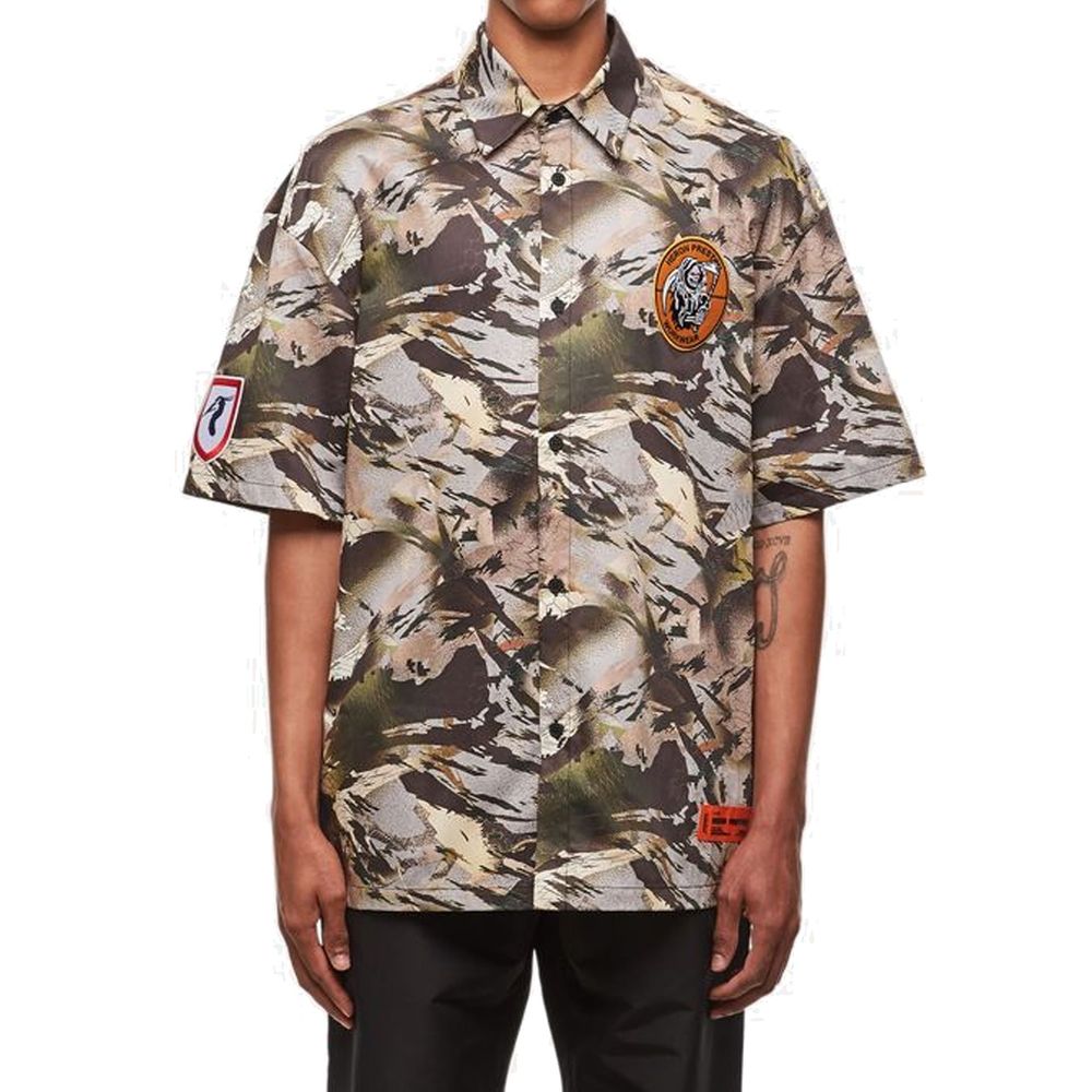 Heron Preston Camouflage Popline Shirt by Heron Preston