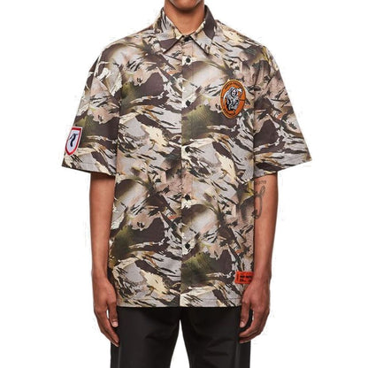 Heron Preston Camouflage Popline Shirt by Heron Preston