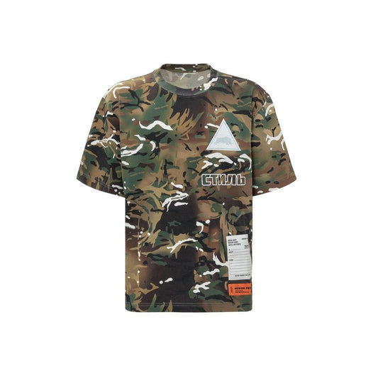 T-shirt camouflage Heron Preston