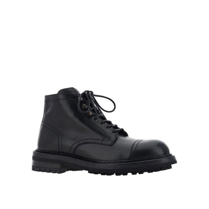 Dolce & Gabbana Lace-Up Leather Boots by Dolce & Gabbana