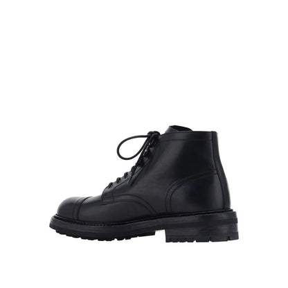 Dolce & Gabbana Lace-Up Leather Boots by Dolce & Gabbana