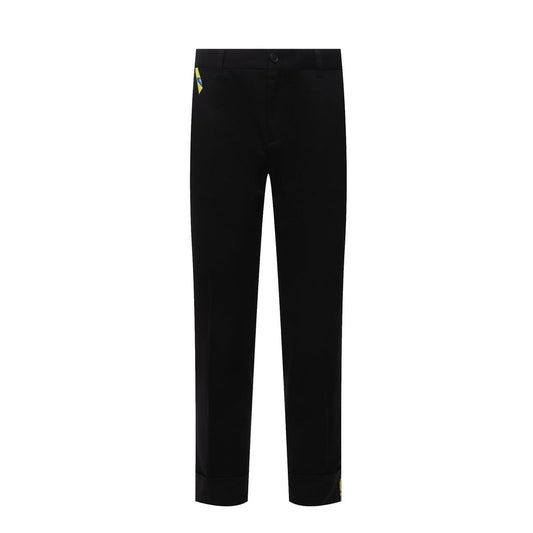Pantalon en gabardine de coton Versace