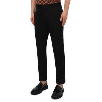 Pantalon en gabardine de coton Versace