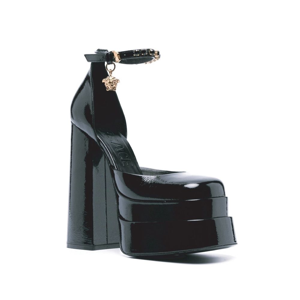 Versace Leather Platform Sandals by Versace