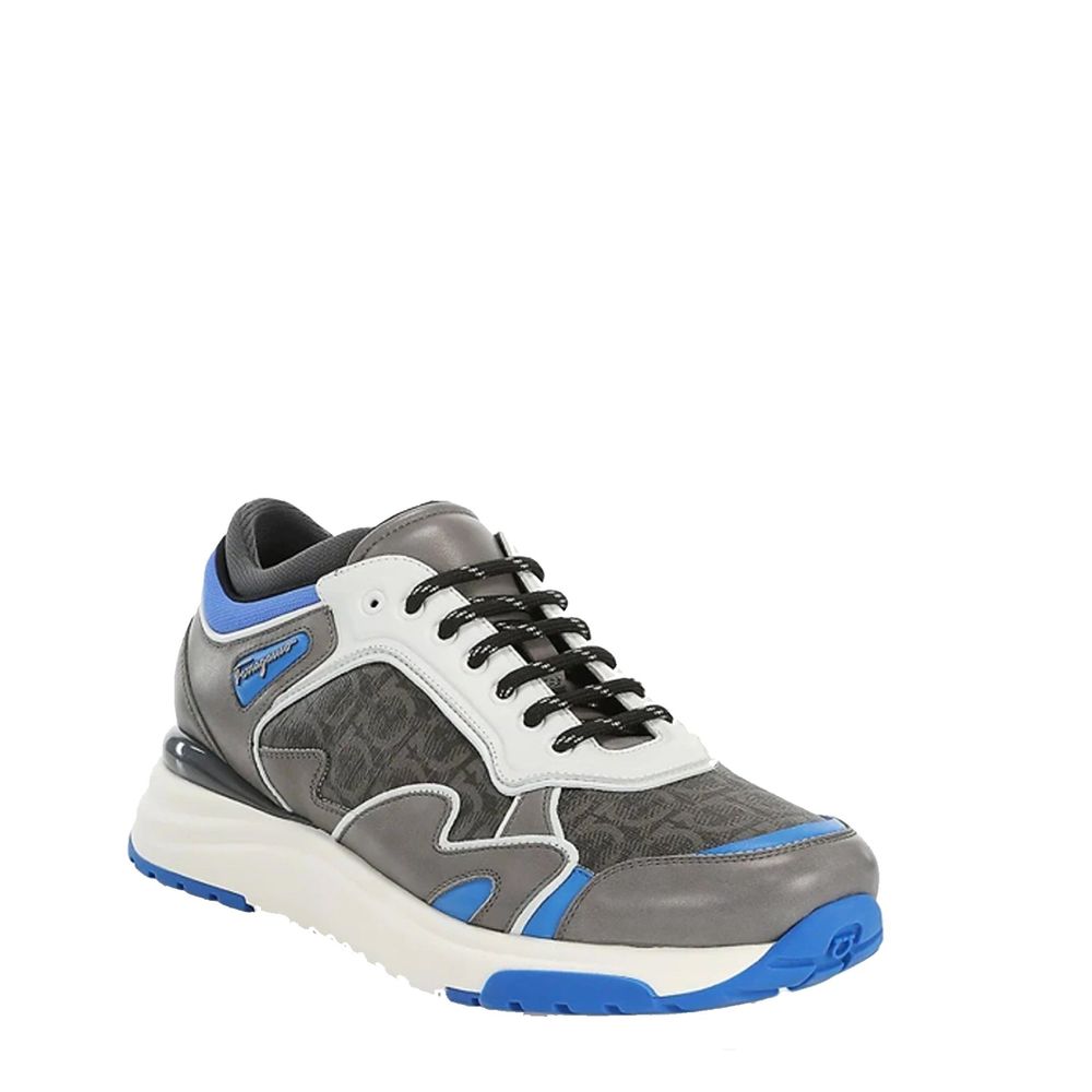 Salvatore Ferragamo Leather Logo Sneakers by Salvatore Ferragamo