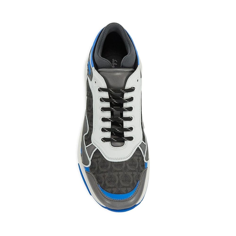 Salvatore Ferragamo Leather Logo Sneakers by Salvatore Ferragamo