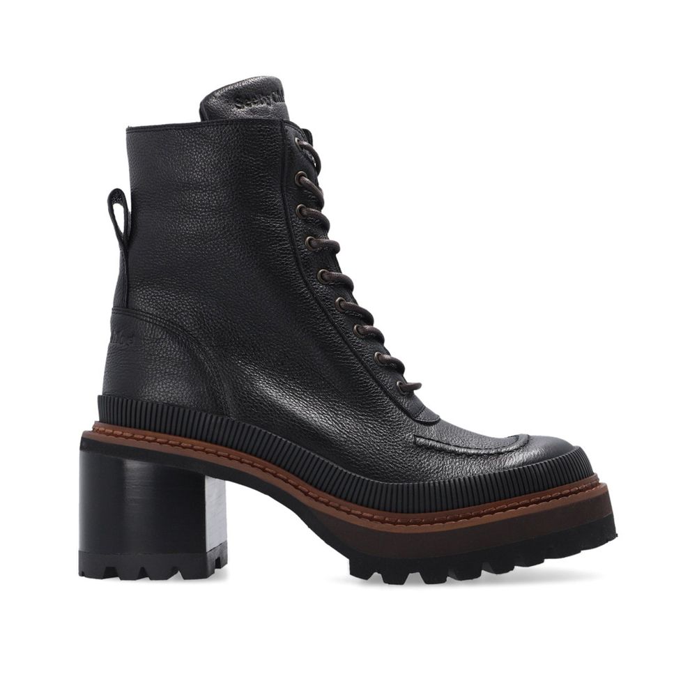 See By Chloé Mahalia Leather Lace-Up Boots by See By Chloé