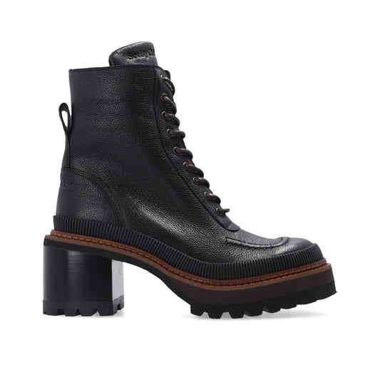 See By Chloé Mahalia Leather Lace-Up Boots by See By Chloé